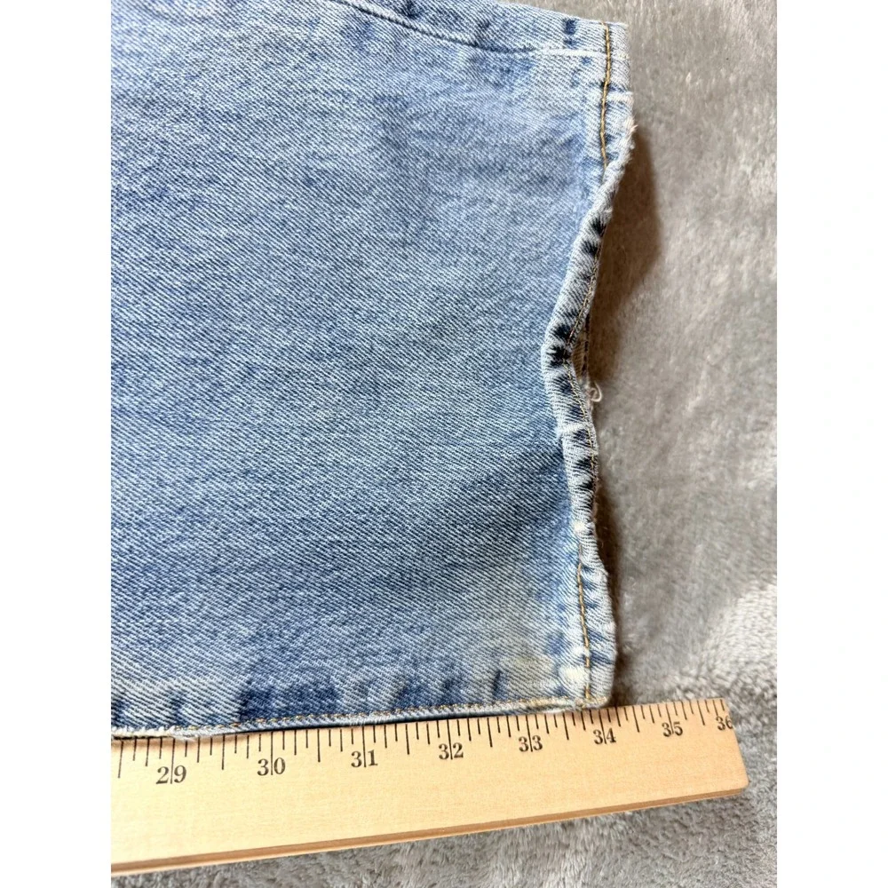 Levi's 501 Jeans 38x34‎ Distressed Grunge Y2K Skater Light Wash